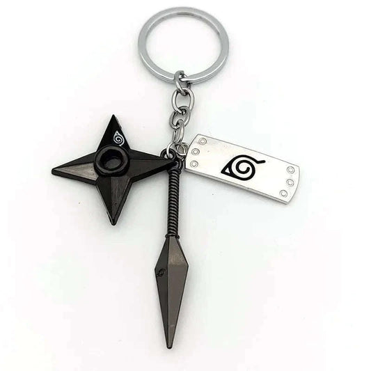Naruto Shippuden Keychains Toy Kunai Shuriken Konoha Anime Key Chains Accessories Gift - CLOUDANIMESTUDIO