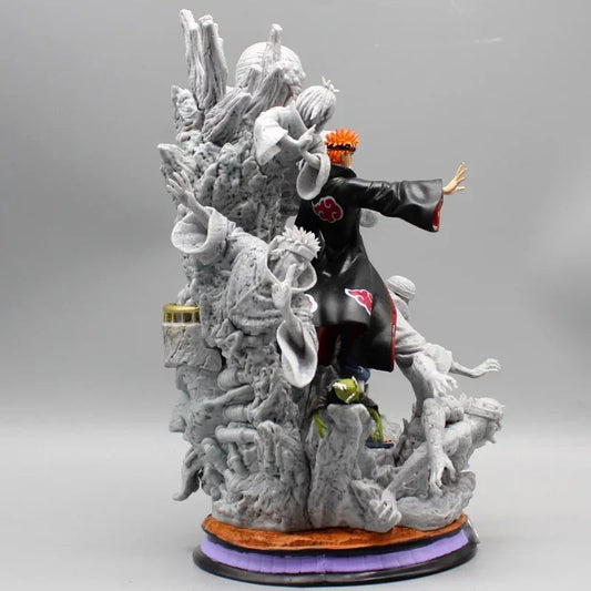 Naruto Shippuden Pain Anime Figure, Akatsuki Six Paths Nagato Figurine PVC Statue 27 cm - CloudAnimeStudio