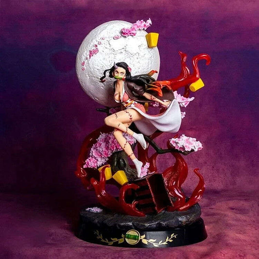 Nezuko Kamado Figure, LED Demon Slayer Kimetsu No Yaiba Figurines 12 in - CloudAnimeStudio