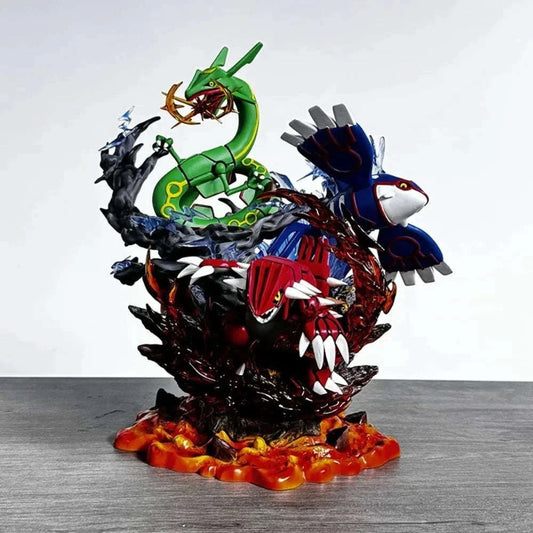 Pokemon Anime Figure Groudon Kyogre Rayquaza Action Figures Pvc Anime Figurines Collection 35 CM - CLOUDANIMESTUDIO