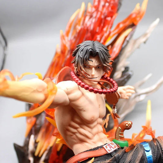 Portgas D. Ace One Piece Figurine, Anime Action Figures PVC Large Statue Collection 48cm - CloudAnimeStudio
