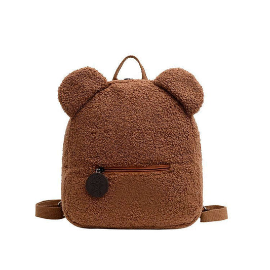 Small Fuzzy Bear Backpack CLOUDANIMESTUDIO