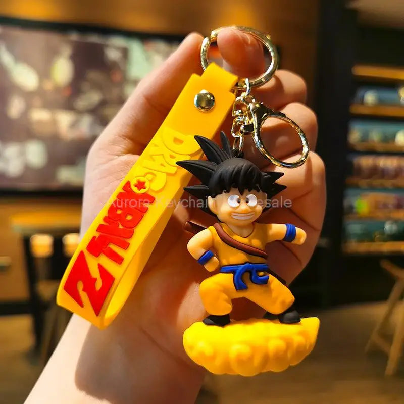 Dragon Ball Z Key Chains Anime Series Car Pendant Keyring Kids Accessories Gifts