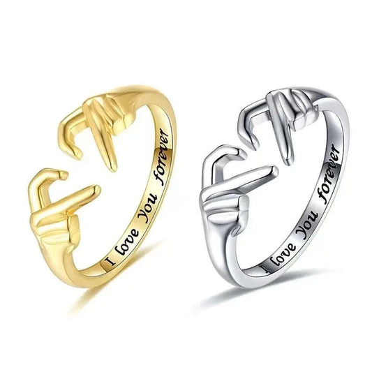 Cute Heart Hands Ring CLOUDANIMESTUDIO
