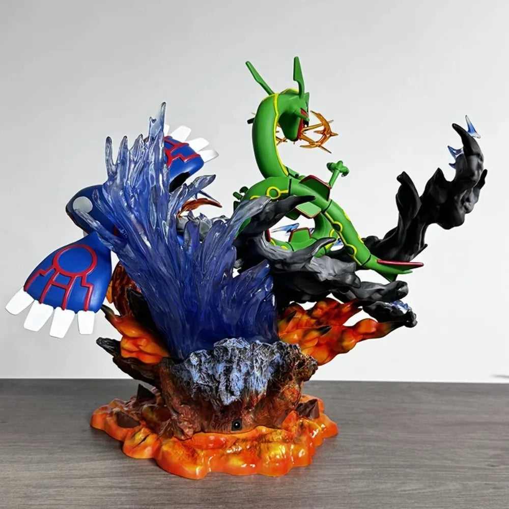 Pokemon Anime Figure Groudon Kyogre Rayquaza Action Figures Pvc Anime Figurines Collection 35 CM