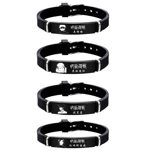 Anime Stainless Steel Bracelet Jujutsu Kaisen Fushiguro Toji Inverted Spear of Heaven Cosplay