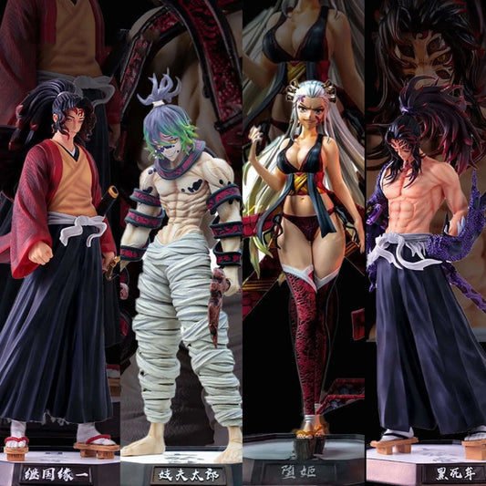 Demon Slayer Figurines, Hashiras and Twelve Kizuki Anime PVC Action Figurines CLOUDANIMESTUDIO