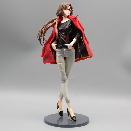 Mari Illustrious Makinami Anime Figure, EVANGELION Action Figurines Fashion Dress Up 25 CM