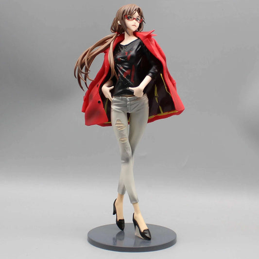 Mari Illustrious Makinami Anime Figure, EVANGELION Action Figurines Fashion Dress Up 25 CM CLOUDANIMESTUDIO
