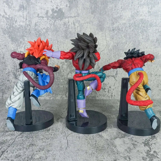 SSJ4 Gogeta, Vegeta, & Goku Anime Figurines - Dragon Ball GT Super Saiyan Action PVC Figurines CLOUDANIMESTUDIO