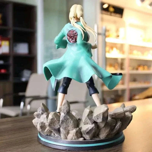 Tsunade Fifth Hokage Anime Figure, Naruto Shippuden Battle Ready Stance Action Figurines PVC 28 CM CLOUDANIMESTUDIO