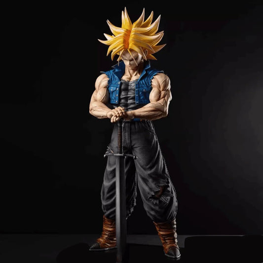 Super Saiyan Trunks Anime Figure, Dragon Ball Z Action Figurines PVC Statue 25 CM