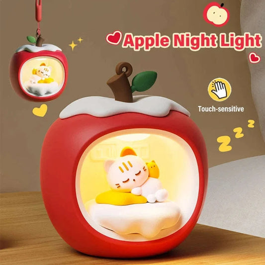 Apple Cat Nap Night Light CLOUDANIMESTUDIO