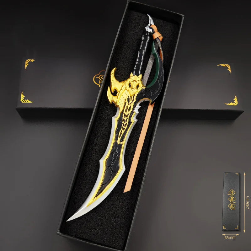 Solo Leveling Anime Manwha Sung Jinwoo Knight Killer Dagger Kasaka's Venom Fang Keychains Pendant