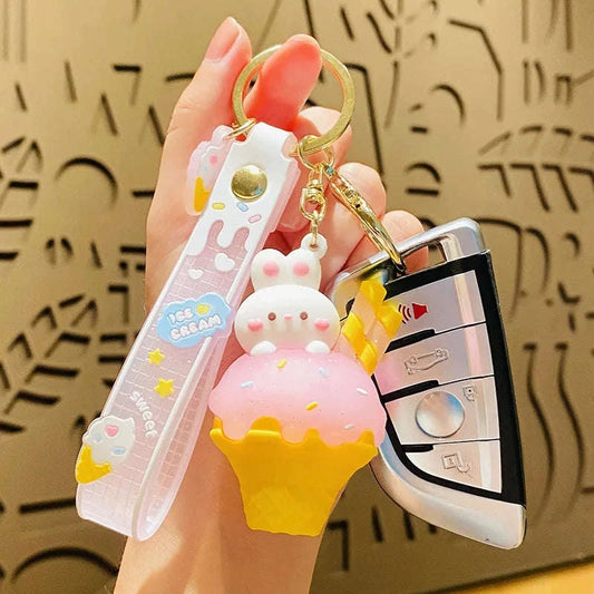 Ice Cream Bunny Key Chains CLOUDANIMESTUDIO