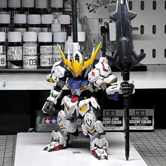 MGSD Barbatos Anime Gundam Model Kit – SD Assembly Figure w/ Weapon & Display Stand CLOUDANIMESTUDIO