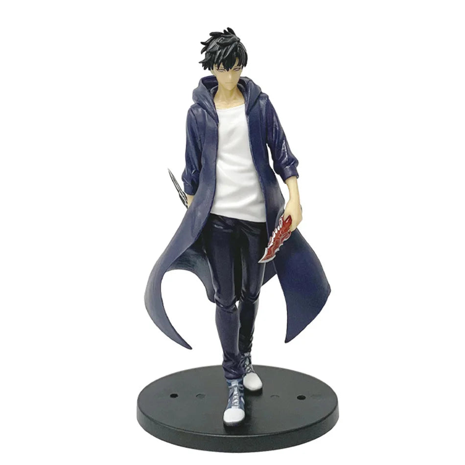 Sung Jinwoo Anime Figurines, Solo Leveling Shadow King Figures Two Variations 21 CM