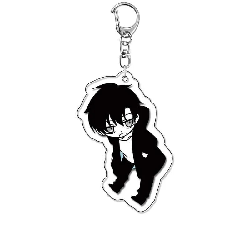 Anime Solo Leveling Acrylic Keychain Shadow Monarch Army Accessories