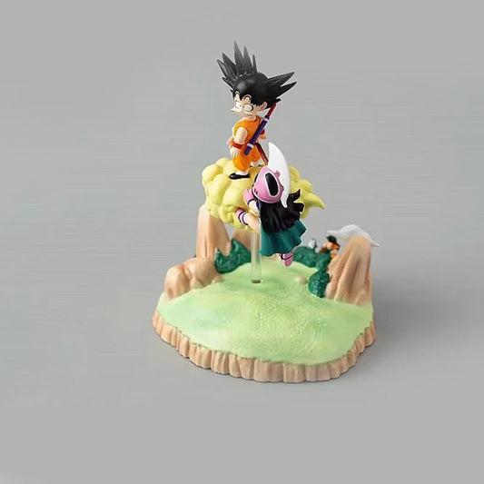 Kid Goku and Chichi Anime Figures, Dragon Ball Z Action Figurines 9 CM