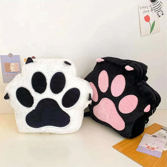 Kawaii Plush Paw Backpack CLOUDANIMESTUDIO