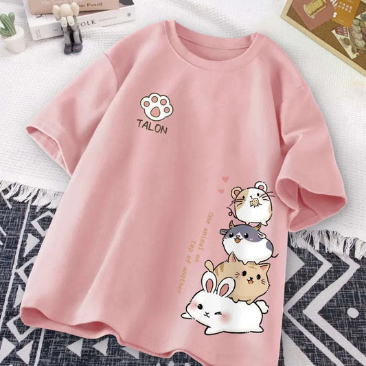 Cute Animal Stack T-Shirt CLOUDANIMESTUDIO