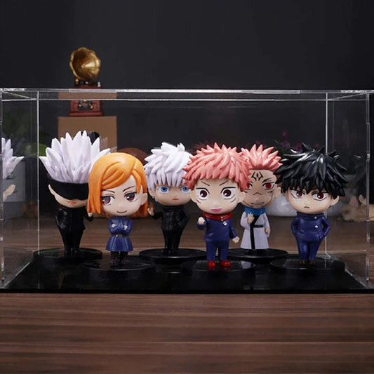 Gojo Satoru Yuji Itadori Megumi Fushiguro Anime Figures, Jujutsu Kaisen 6Pcs Set Figurines CLOUDANIMESTUDIO