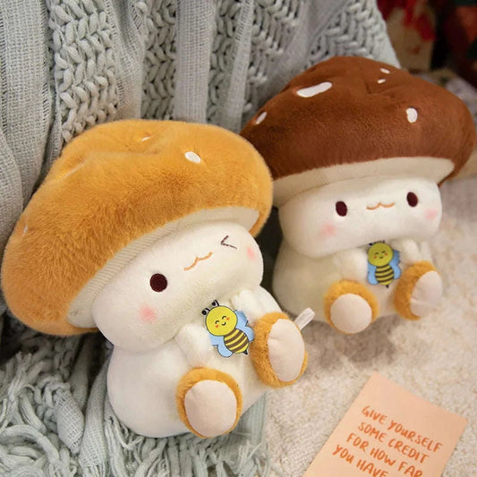 Kawaii Mushroom & Bee Plushies CLOUDANIMESTUDIO