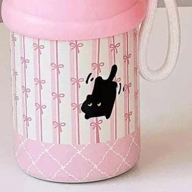 Kawaii Cat Pink Thermos Bottle CLOUDANIMESTUDIO