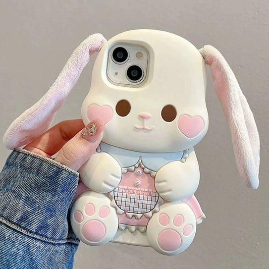 Plush Ears Bunny iPhone Case CLOUDANIMESTUDIO
