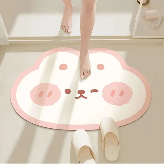 Kawaii Animal Bathroom Floor Mats CLOUDANIMESTUDIO