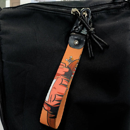 One Piece Keychain Lanyards, Anime Manga Badge Holder Pendant Portable Key Lanyard Accessories