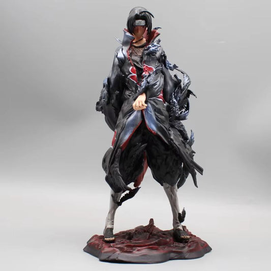 Itachi Uchiha Tsukuyomi Crows Anime Figure, Naruto Shippuden Action Figurines 26 CM