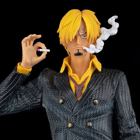 Sanji Vinsmoke One Piece Anime Figure, One Piece Strawhat Pirates Figurines Diable Jambe Black Foot 11 in - CloudAnimeStudio