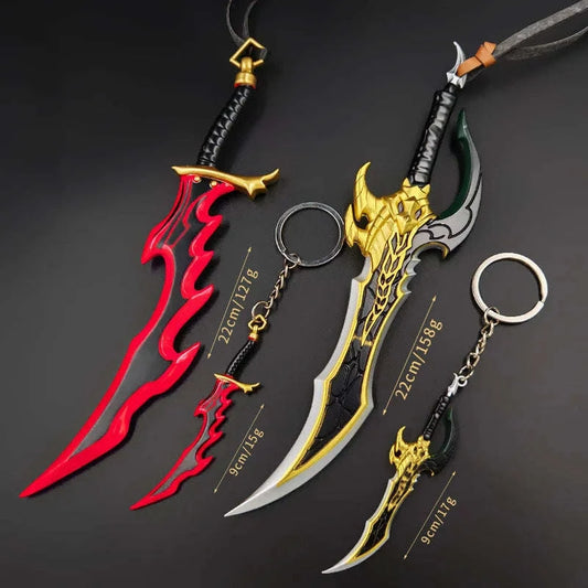 Solo Leveling Anime Manwha Sung Jinwoo Knight Killer Dagger Kasaka's Venom Fang Keychains Pendant CLOUDANIMESTUDIO