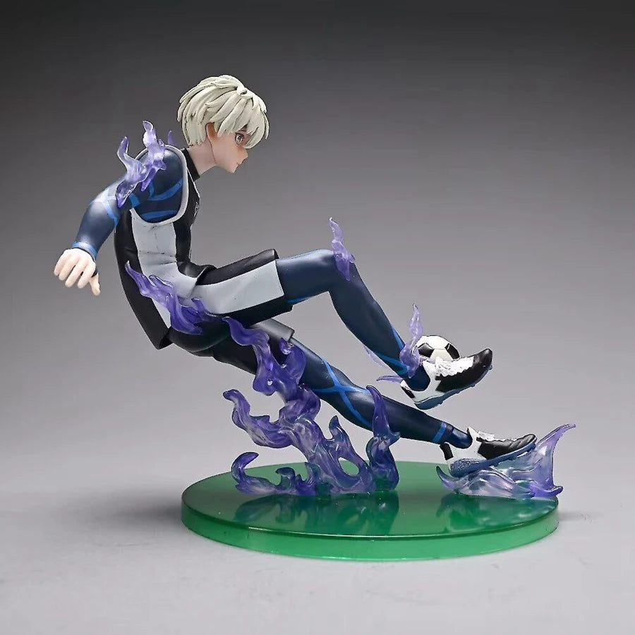 Seishiro Nagi Anime Figurine, Blue Lock Action Figure Japanese Football Boy 18 CM