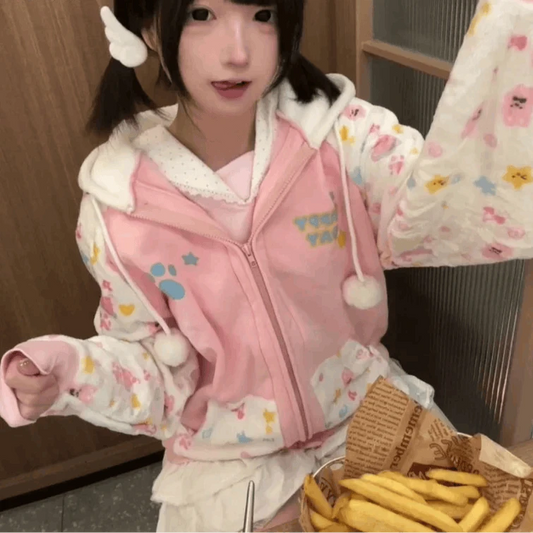 Harajuku Happy Hoodie CLOUDANIMESTUDIO
