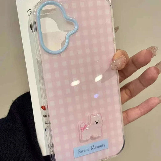 Kawaii Pastel Gingham Samsung Phone Case CLOUDANIMESTUDIO