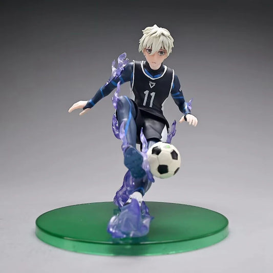 Seishiro Nagi Anime Figurine, Blue Lock Action Figure Japanese Football Boy 18 CM