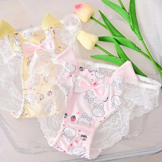 Kawaii Bunny Print Underwear CLOUDANIMESTUDIO
