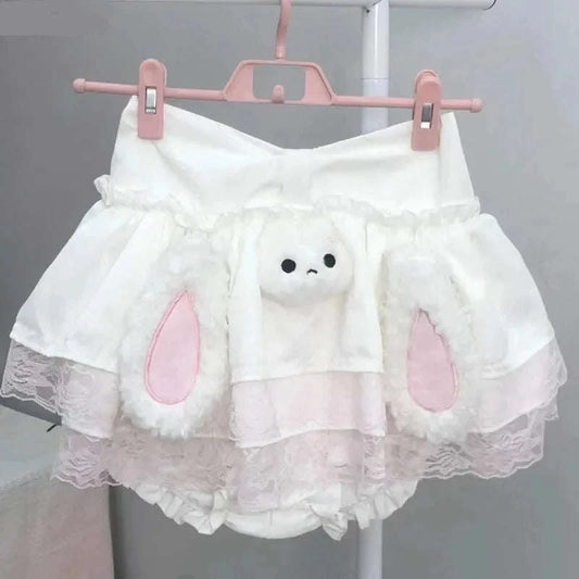 Kawaii Plush Bunny Skirt CLOUDANIMESTUDIO