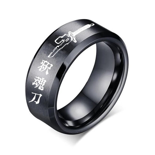 Anime Ring Toji Fushiguro Cosplay Unisex Stainless Steel Ring Jewelry Accessories