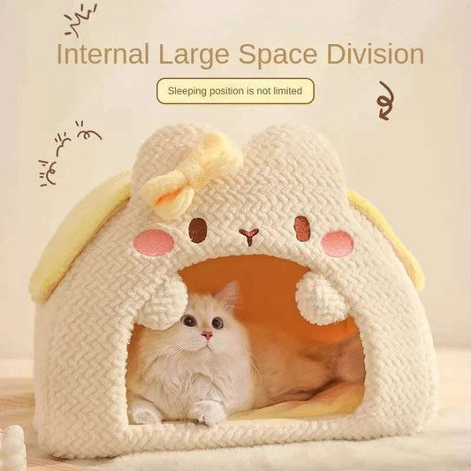 Kawaii Cat-Shaped Cat House CLOUDANIMESTUDIO