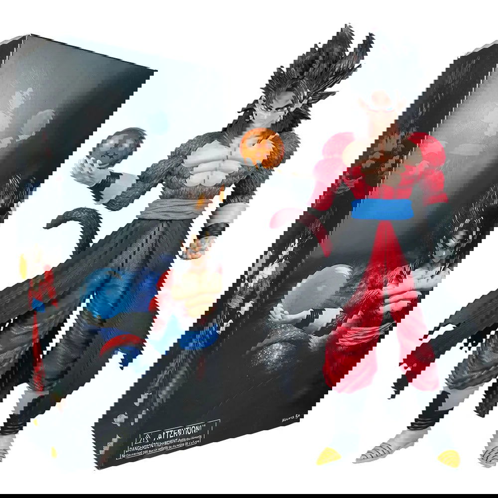 Son Goku Anime Figurine, Dragon Ball GT Super Saiyan 4 Action Figures, Standing Holding Dragon Ball 30 cm - CloudAnimeStudio