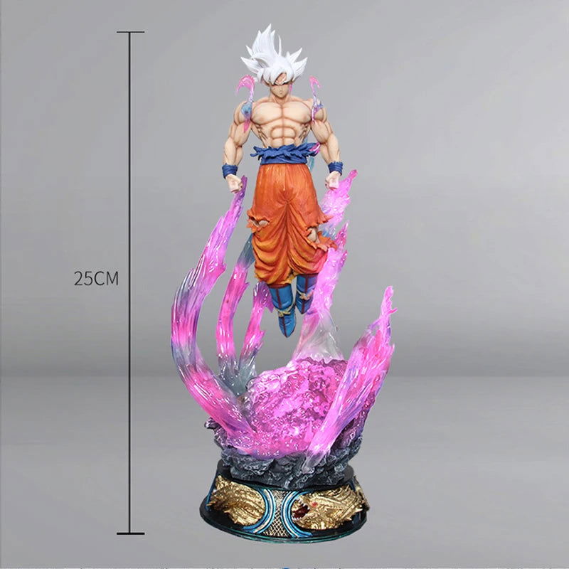 Son Goku Ultra Instinct Anime Figure, Super Saiyan Dragon Ball Anime Figurines 25cm - CloudAnimeStudio