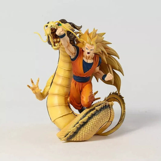 Super Saiyan 3 Goku Figurines, Dragon Ball Z Anime Collectible Figures 8 in - CloudAnimeStudio