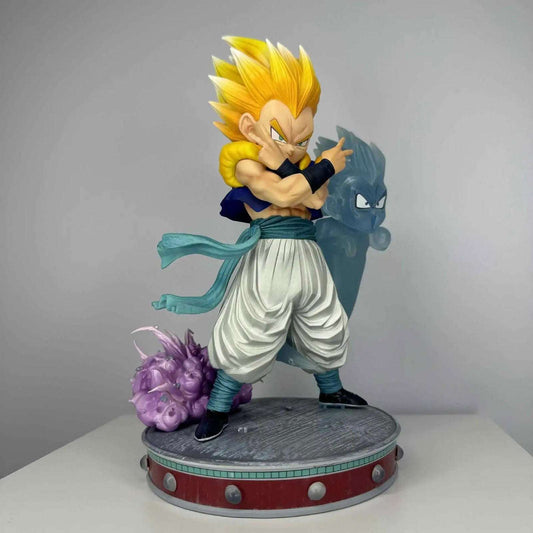 Super Saiyan Gotenks Anime Figurines, Dragon Ball Z Figures Ghost Squad Statue Figures Collection 24 CM - CloudAnimeStudio