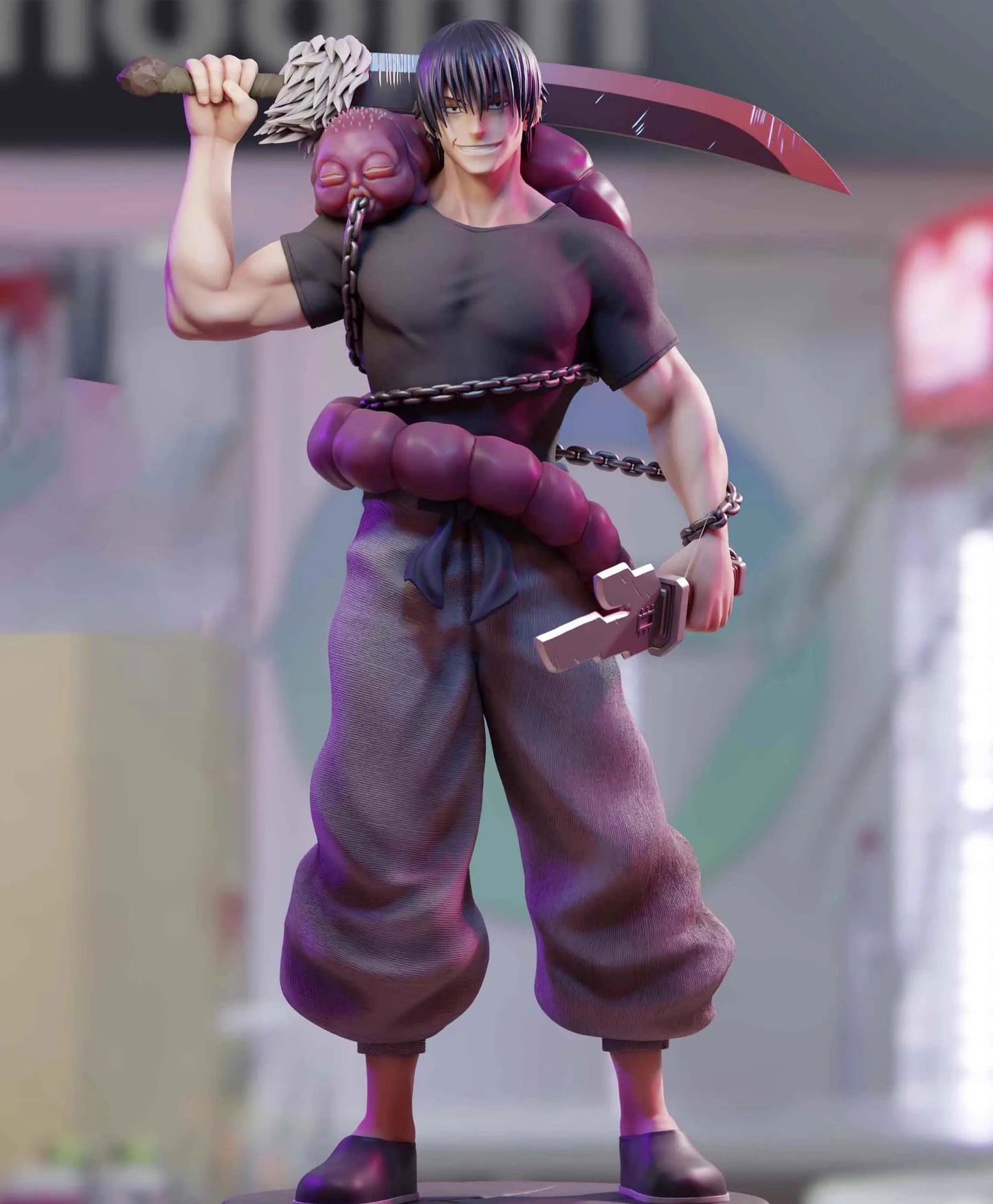 Toji Fushiguro Anime Figurine, Jujutsu Kaisen JJK Collectible Figures Strongest Warrior Standing Pose PVC Action Toys 22 cm - CloudAnimeStudio