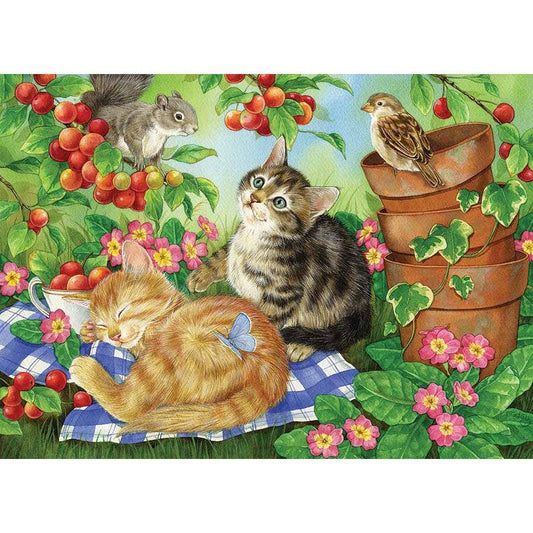 Under the Cherry Tree 350 Piece Family Jigsaw Puzzle Cobble Hill