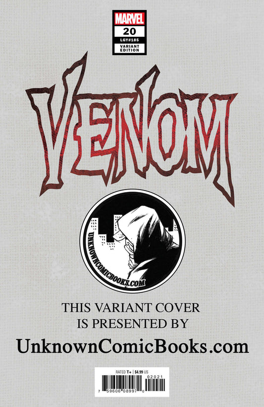 Venom #20 Unknown Comics Tony Daniels Exclusive Var Ac (11/27/2019) CLOUDANIMESTUDIO