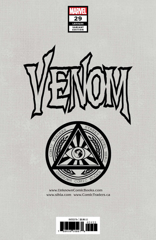 Venom #29 Unknown Comics Tyler Kirkham Exclusive Secret Var (10/07/2020) (10/21/2020) CLOUDANIMESTUDIO